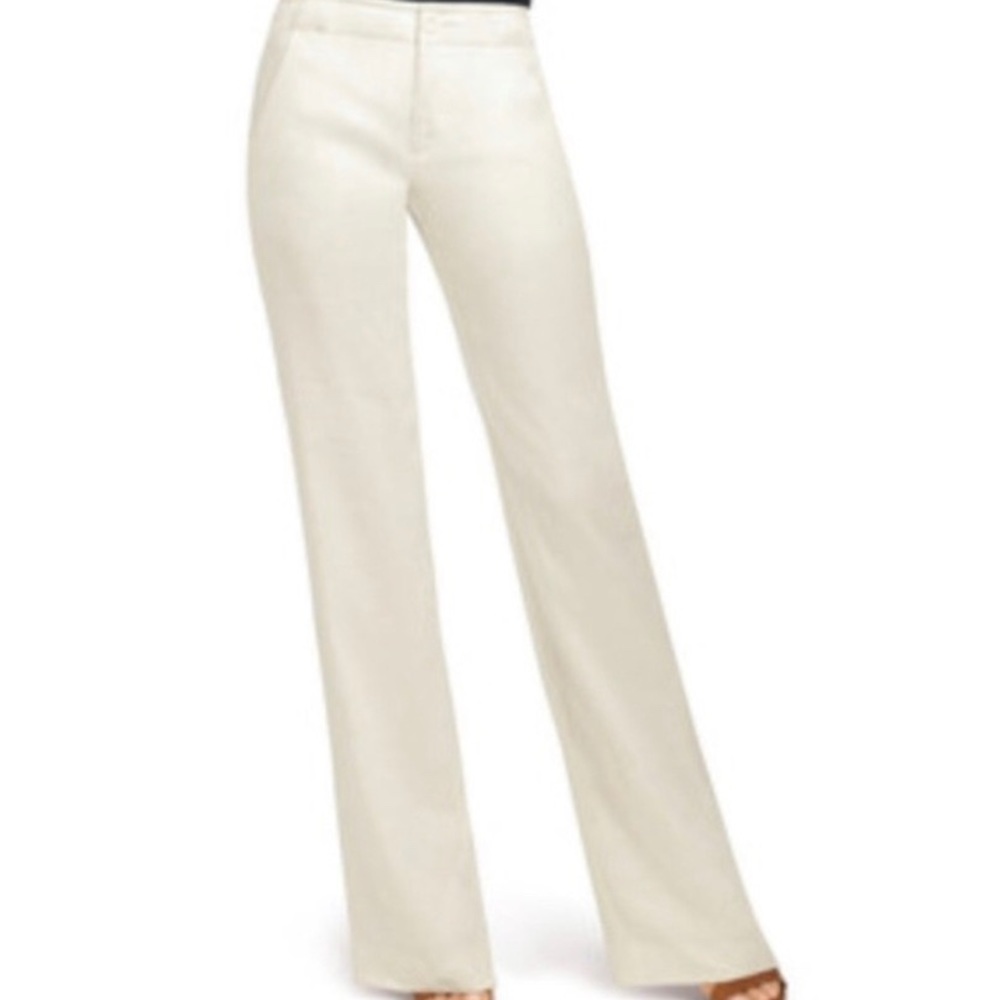 CAbi white linen pants size 2